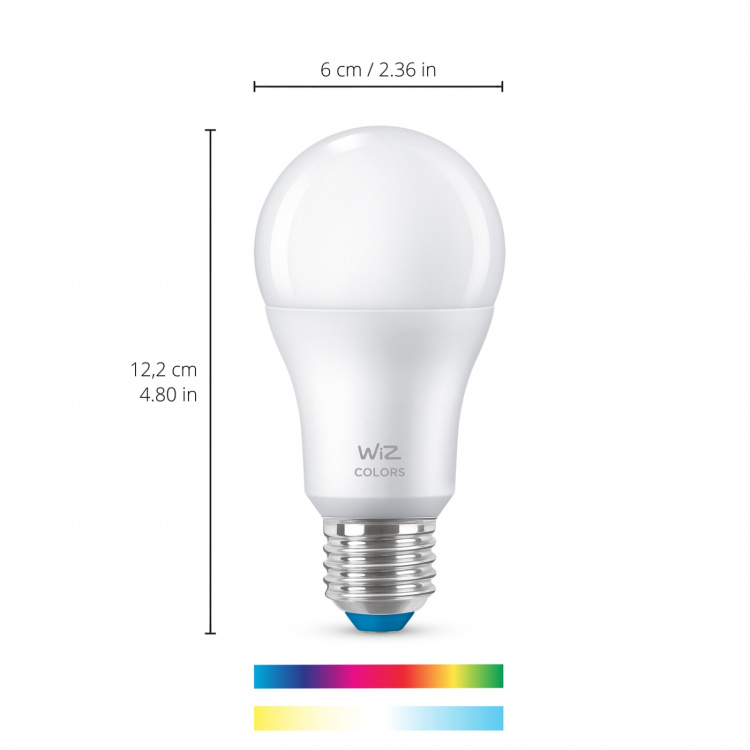 WiZ WiFi Smart LED E27 60W farge + varm-kald hvit 3-pakning WiZ WiFi Smart LED E27 60W farge + varm-kald hvit 3-pakning