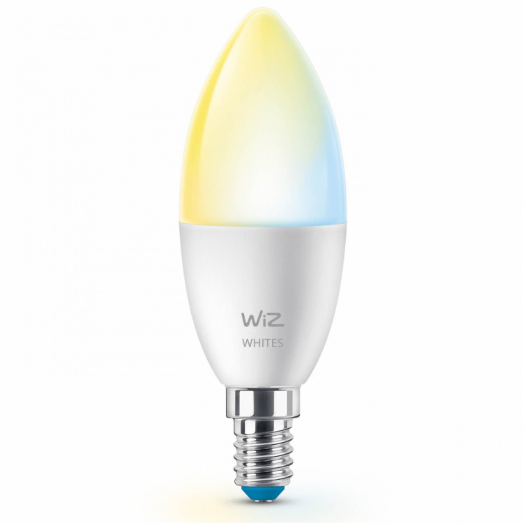 WiZ WiFi Smart LED E14 Crown 40W varm-kald hvit 470 lm 3-pk