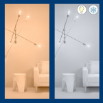 WiZ WiFi Smart LED E14 Crown 40W varm-kald hvit 470 lm 3-pk