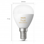 Philips Hue White Ambiance E14 Sphere 2-pakning