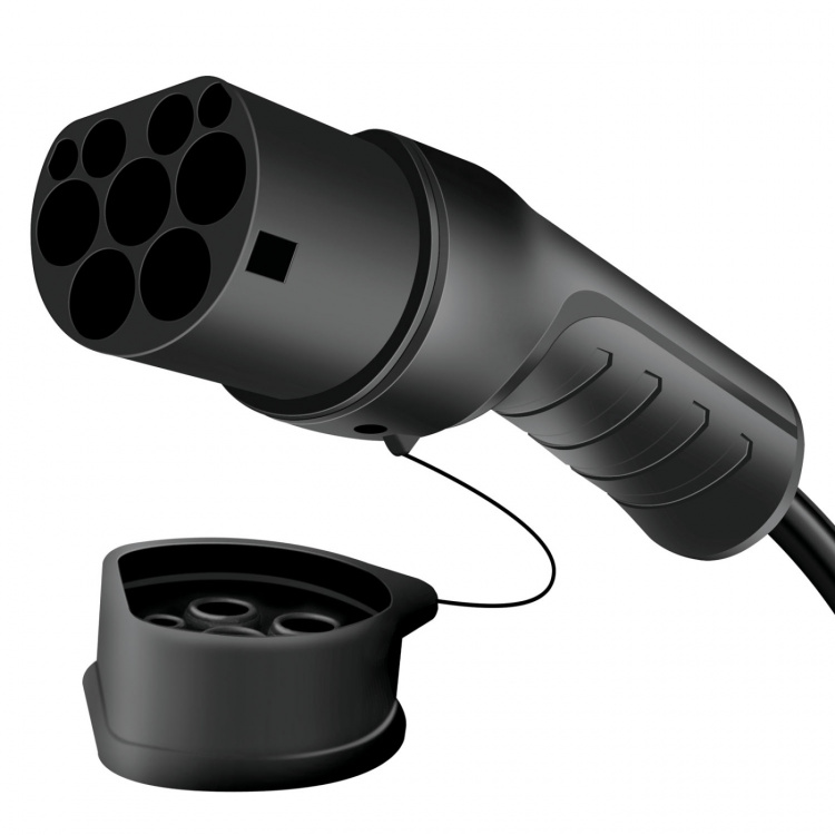 LogiLink Ladekabel for elbil Type 2 3-fase 32A 22kW 5m