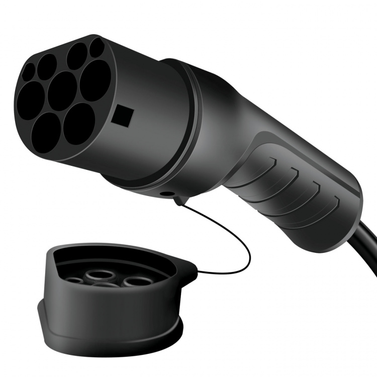 LogiLink Ladekabel for elbil Type 2 3-fase 32A 22kW 7,5m