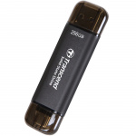 Transcend Bærbar SSD ESD310C USB-C 256 GB (R1050/W950) Svart Transcend Bærbar SSD ESD310C USB-C 256 GB (R1050/W950) Svart
