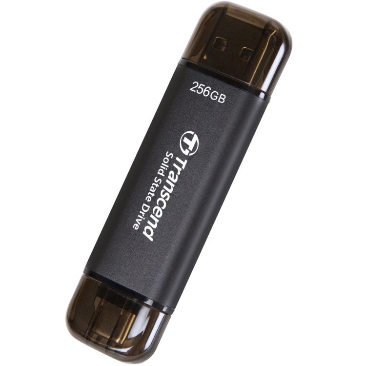 Transcend Bærbar SSD ESD310C USB-C 256 GB (R1050/W950) Svart Transcend Bærbar SSD ESD310C USB-C 256 GB (R1050/W950) Svart