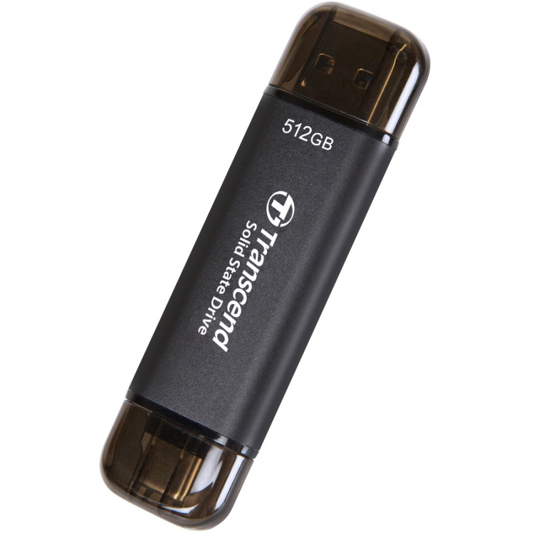 Transcend Bærbar SSD ESD310C USB-C 512 GB (R1050/W950) Svart