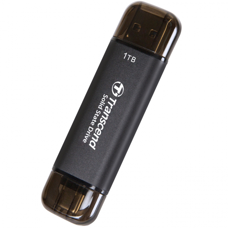 Transcend Bærbar SSD ESD310C USB-C 1 TB (R1050/W950) Svart