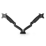 Nedis Desk Monitor Mount | Gassfjær | 2 Skjermer | 15 - 32 