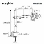 Nedis Desk Monitor Mount | 1 Skjerm(er) | 15 - 32  Nedis Desk Monitor Mount | 1 Skjerm(er) | 15 - 32