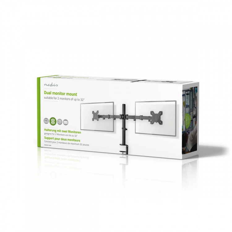 Nedis Desk Monitor Mount | 2 Skjerm(er) | 15 - 32 