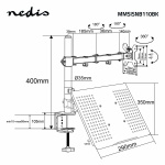 Nedis Desk Monitor Mount | Notebook | 1 Skjerm | 15 - 32  Nedis Desk Monitor Mount | Notebook | 1 Skjerm | 15 - 32