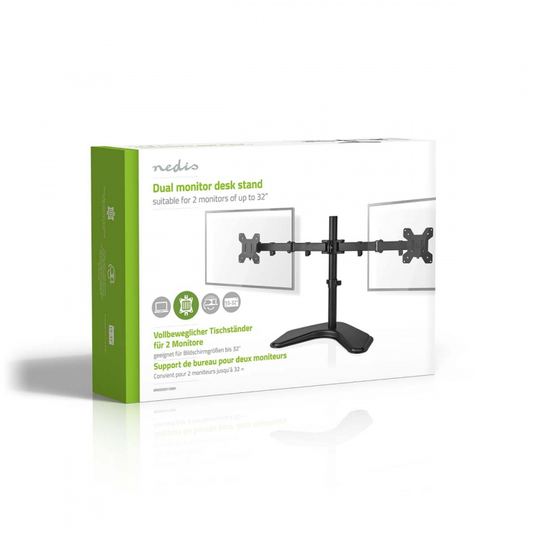 Nedis Desk Monitor Mount | 2 Skjermer | 15 - 32  Nedis Desk Monitor Mount | 2 Skjermer | 15 - 32