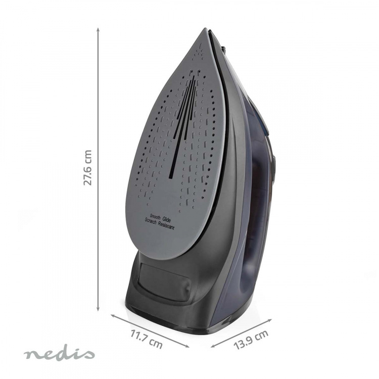 Nedis Steam Iron | 2200 W | 25 g/m | Steam shot | Keramisk | 0.26 l