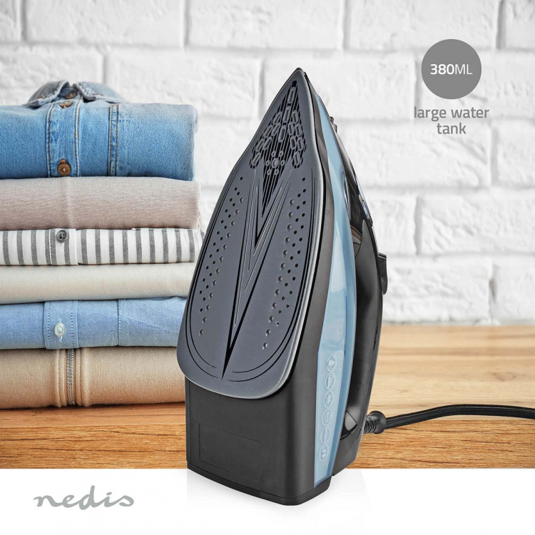 Nedis Steam Iron | 2600 W | 25 g/m | Steam shot | Keramisk | 0.32 l