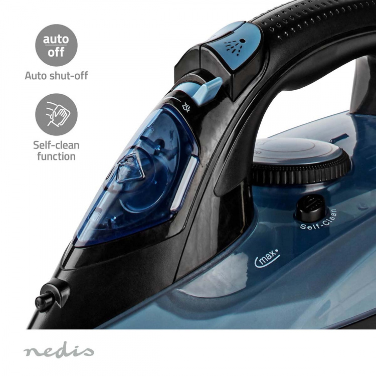 Nedis Steam Iron | 2600 W | 25 g/m | Steam shot | Keramisk | 0.32 l