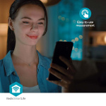 Nedis SmartLife Pulsoksymeter | Bluetooth® | LED | Anti-bevegelse interferens / Auditiv alarm / Oksygenmetning (SpO2) / Perfusjonsindeks / Puls / Sensor med høy presisjon | Hvit