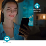 Nedis Smartlife Blodtrykksmåler | Væpne | Bluetooth® | LCD | 22 - 42 cm | Deteksjon av uregelmessig hjerteslag / Deteksjon for mansjettbruk / Hold fortsatt indikasjon | Hvit