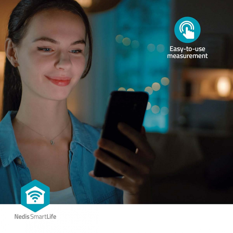 Nedis Smartlife Blodtrykksmåler | Væpne | Bluetooth® | LCD | 22 - 42 cm | Deteksjon av uregelmessig hjerteslag / Deteksjon for mansjettbruk / Hold fortsatt indikasjon | Hvit