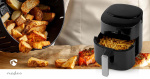 Nedis Hot Air Fryer | 4,2 l | Timer: 240 min | Antall forhåndinnstilte programmer: 8 | Digitalt | Sort
