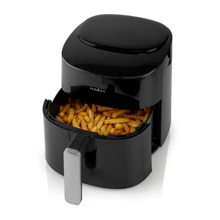 Nedis Hot Air Fryer | 4,2 l | Timer: 240 min | Antall forhåndinnstilte programmer: 8 | Digitalt | Sort