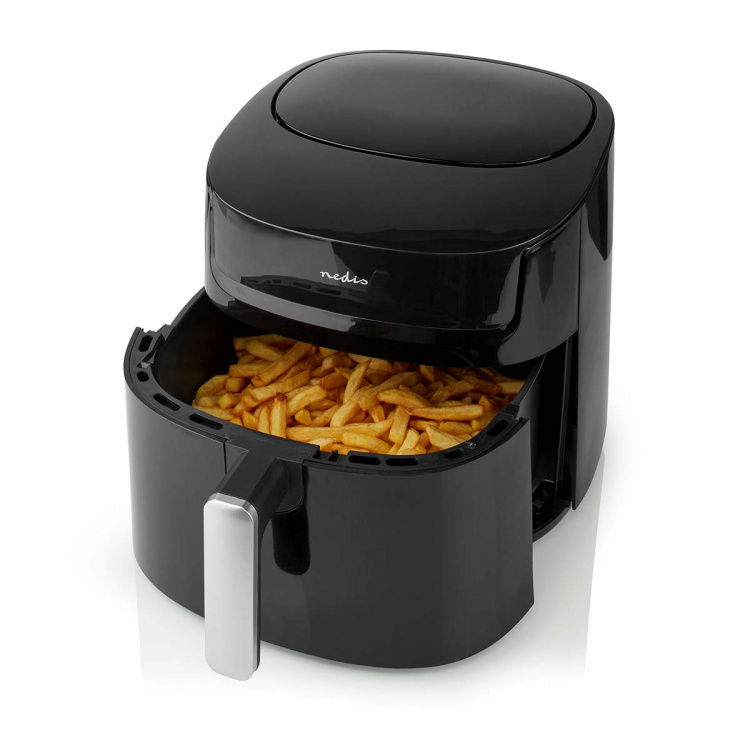 Nedis Hot Air Fryer | 7,2 l | Timer: 240 min | Antall forhåndinnstilte programmer: 8 | Digitalt | Sort Nedis Hot Air Fryer | 7,2 l | Timer: 240 min | Antall forhåndinnstilte programmer: 8 | Digitalt | Sort