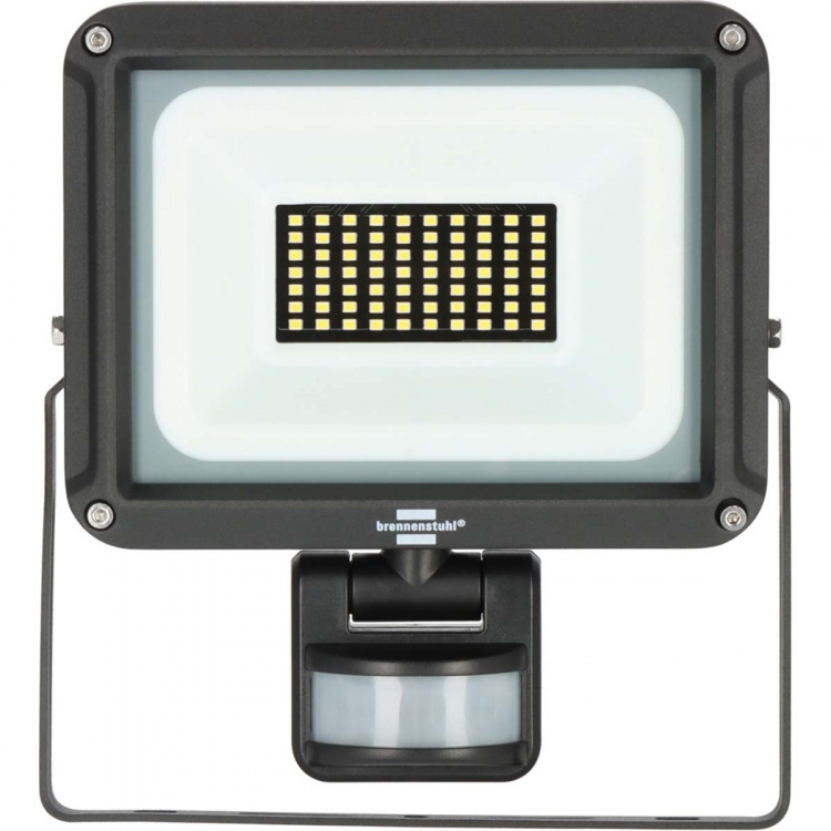 brennenstuhl LED Spotlight JARO 4060 P (LED-flomlys for veggmontering for utendørs IP65, 30W, 3450lm, 6500K, med bevegelsesdetektor)