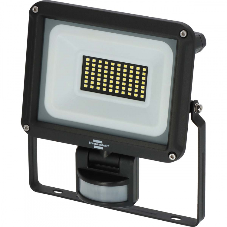 brennenstuhl LED Spotlight JARO 4060 P (LED-flomlys for veggmontering for utendørs IP65, 30W, 3450lm, 6500K, med bevegelsesdetektor)