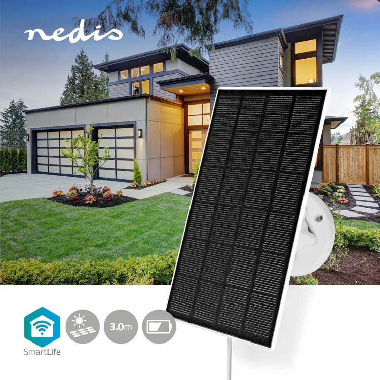 Nedis Solfanger | 5.3 V DC | 0.5 A A | USB Type-C™ | Kabellengde: 3.00 m | Tilbehør til: WIFICBO30WT / WIFICBO32WT Nedis Solfanger | 5.3 V DC | 0.5 A A | USB Type-C™ | Kabellengde: 3.00 m | Tilbehør til: WIFICBO30WT / WIFICBO32WT