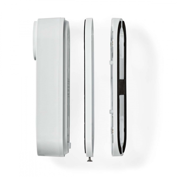 Nedis SmartLife Video Dør Telefon | Nettstrøm drevet | 1536x1536 | Cloud Storage (valgfritt) / microSD (ikke inkludert) / Onvif | IP65 | Med bevegelses sensor | Hvit