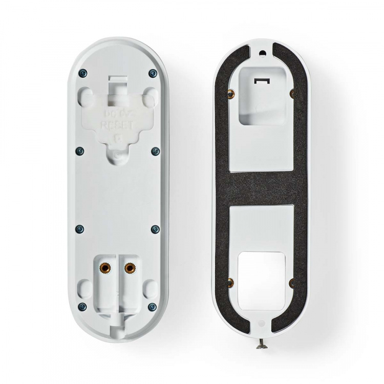 Nedis SmartLife Video Dør Telefon | Nettstrøm drevet | 1536x1536 | Cloud Storage (valgfritt) / microSD (ikke inkludert) / Onvif | IP65 | Med bevegelses sensor | Hvit