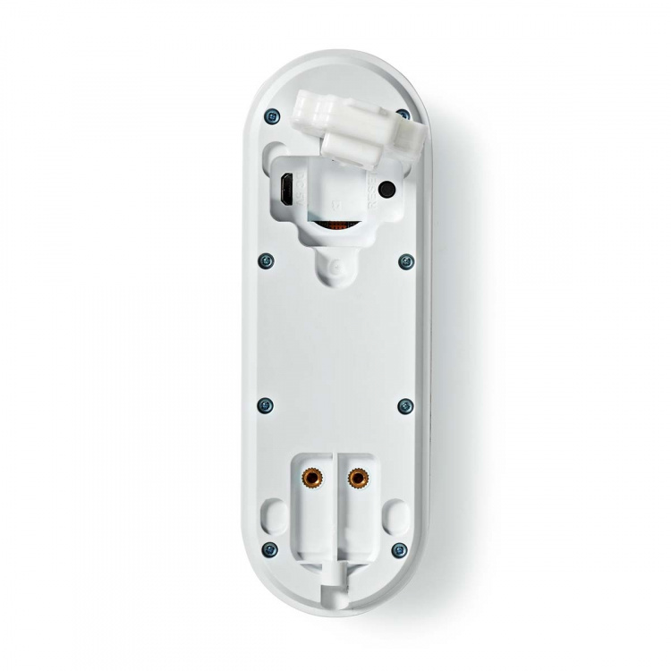 Nedis SmartLife Video Dør Telefon | Nettstrøm drevet | 1536x1536 | Cloud Storage (valgfritt) / microSD (ikke inkludert) / Onvif | IP65 | Med bevegelses sensor | Hvit