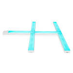 Nedis SmartLife Dekorative Lys | Veggbar | Wi-Fi | RGBIC / Varm Hvit | Android™ Nedis SmartLife Dekorative Lys | Veggbar | Wi-Fi | RGBIC / Varm Hvit | Android™