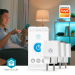 Nedis SmartLife Smart Plug | IP21 | Efektmåler | 3680 W | Type F (CEE 7/7) | 0 - 55 °C | Android™ / IOS | Hvit | 3 stk Nedis SmartLife Smart Plug | IP21 | Efektmåler | 3680 W | Type F (CEE 7/7) | 0 - 55 °C | Android™ / IOS | Hvit | 3 stk