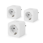 Nedis SmartLife Smart Plug | IP21 | Efektmåler | 3680 W | Type F (CEE 7/7) | 0 - 55 °C | Android™ / IOS | Hvit | 3 stk Nedis SmartLife Smart Plug | IP21 | Efektmåler | 3680 W | Type F (CEE 7/7) | 0 - 55 °C | Android™ / IOS | Hvit | 3 stk