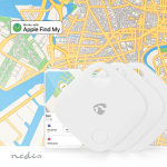 Nedis Nøkkelfinner | Kompatibel med: Apple Find My App | Batteri drevet | 3x CR2032 | batterier følger med | Bluetooth® verson: 5.1 | batteritid opp til: 1 år | Hvit | 3 stk Nedis Nøkkelfinner | Kompatibel med: Apple Find My App | Batteri drevet | 3x CR2032 | batterier følger med | Bluetooth® verson: 5.1 | batteritid opp til: 1 år | Hvit | 3 stk