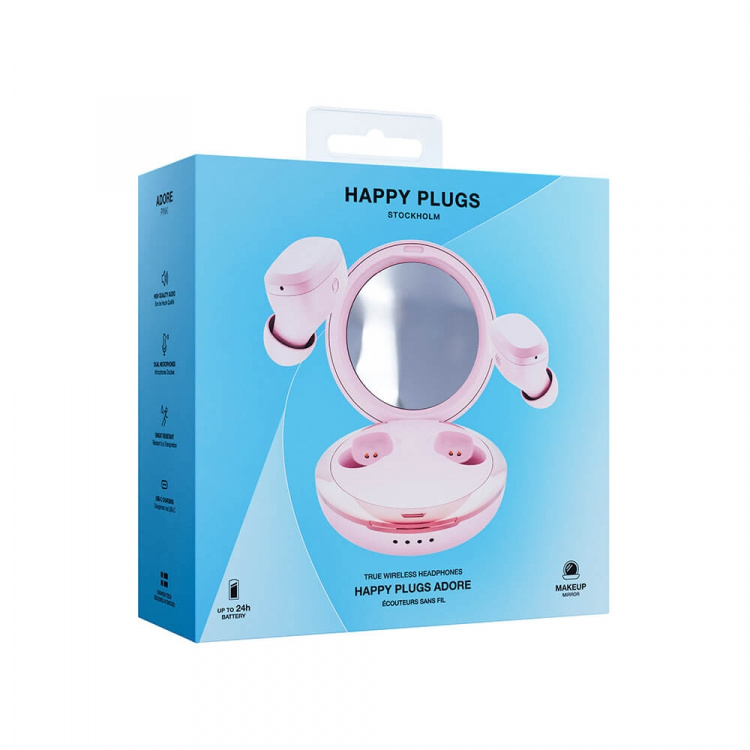 Happy Plugs Hodetelefon ADORE Rosa Happy Plugs Hodetelefon ADORE Rosa