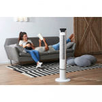 BLACK+DECKER Søylevifte Hvit 102cm