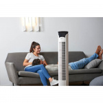 BLACK+DECKER Søylevifte Hvit 102cm