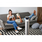 BLACK+DECKER Søylevifte Hvit 102cm