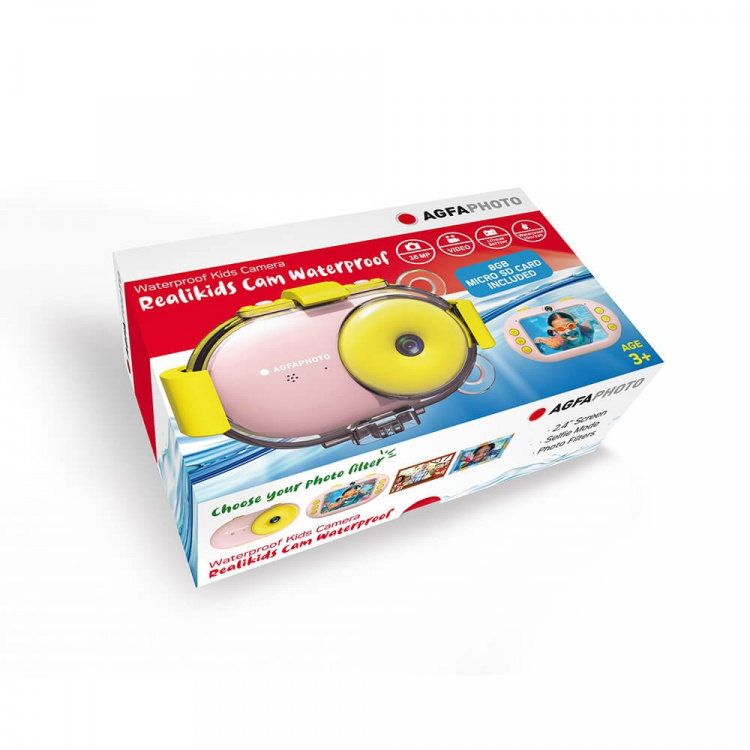 Agfa Digitalkamera Realikids Vanntett Rosa Agfa Digitalkamera Realikids Vanntett Rosa