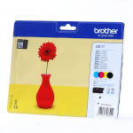Brother Blekk Multipak LC121VALBPDR LC-121 Svart Cyan Magenta Gul