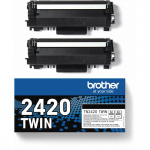Brother Toner TN2420TWIN TN-2420 Twin-pak Svart Brother Toner TN2420TWIN TN-2420 Twin-pak Svart