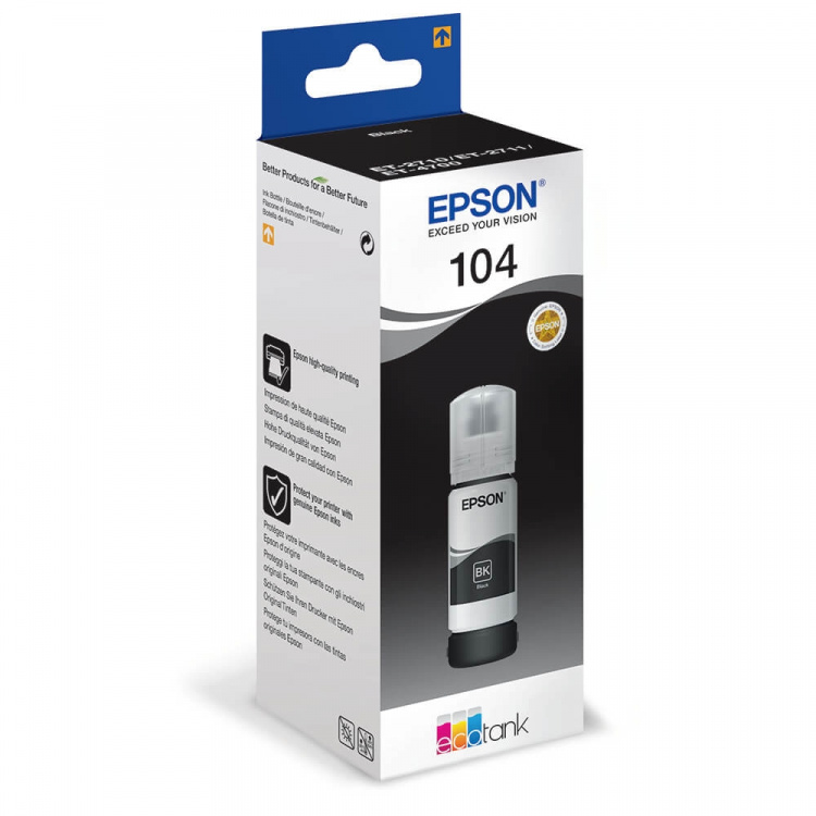 EPSON Blekk C13T00P140 104 Svart EPSON Blekk C13T00P140 104 Svart