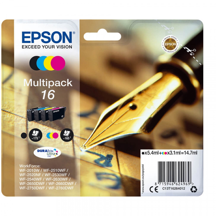 EPSON Blekk C13T16264012 16 Multipack Crossword
