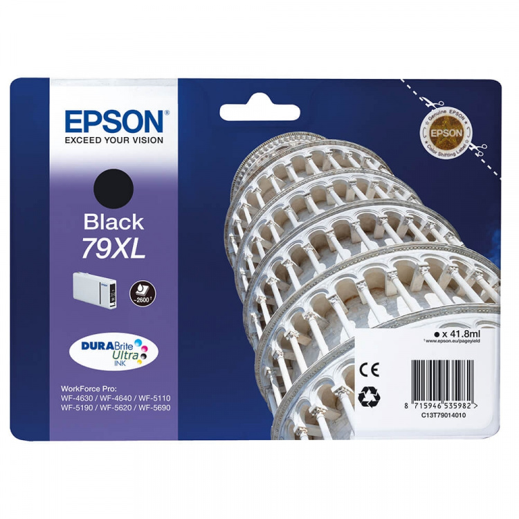 EPSON Blekk C13T79014010 79XL Svart Tower of Pisa