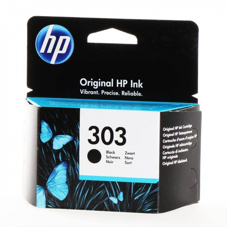 HP Blekk T6N02AE 303 Svart