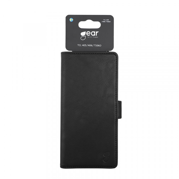 Gear Mobiltelefonveske Svart - TCL 405/406/T506D Gear Mobiltelefonveske Svart - TCL 405/406/T506D