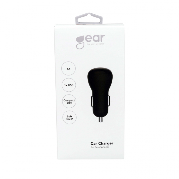 Gear Lader 12/24V 1xUSB 1A Svart