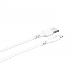 Gear Rund ladekabel Lightning til USB-A 0,3m Hvit MFI
