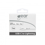 Gear Ladekabel USB-C til Lightning 1m Hvit MFI C94