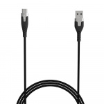Gear Ladekabel PRO USB-A til USB-C 2.0 1.5m Svart Kevlarkabel med Metallkoblinger